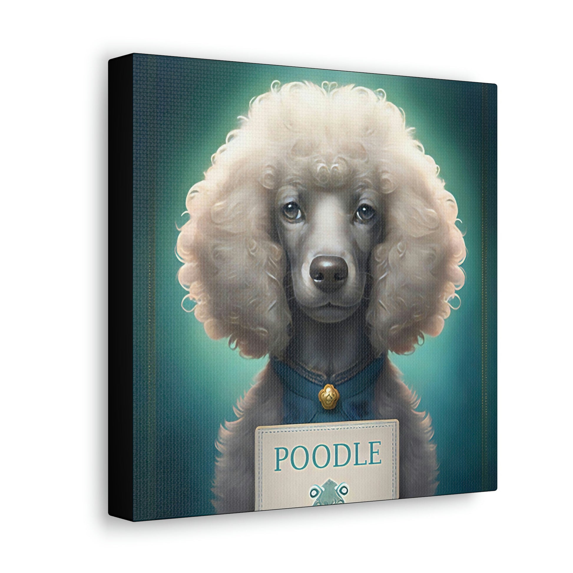 One Very Intelligent Poodle Canvas Gallery Wraps