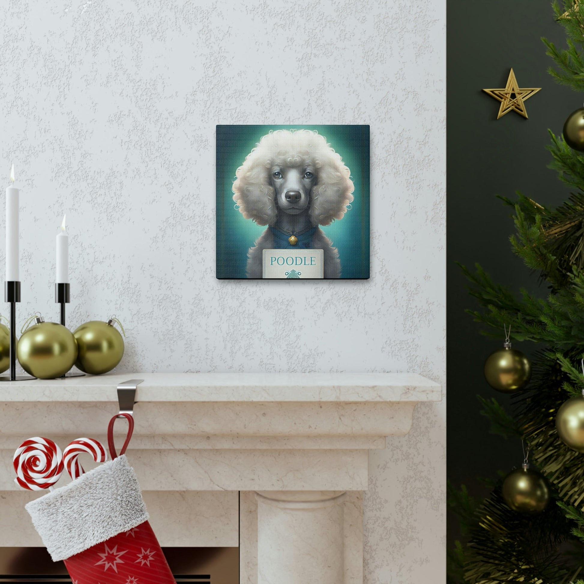 One Very Intelligent Poodle Canvas Gallery Wraps