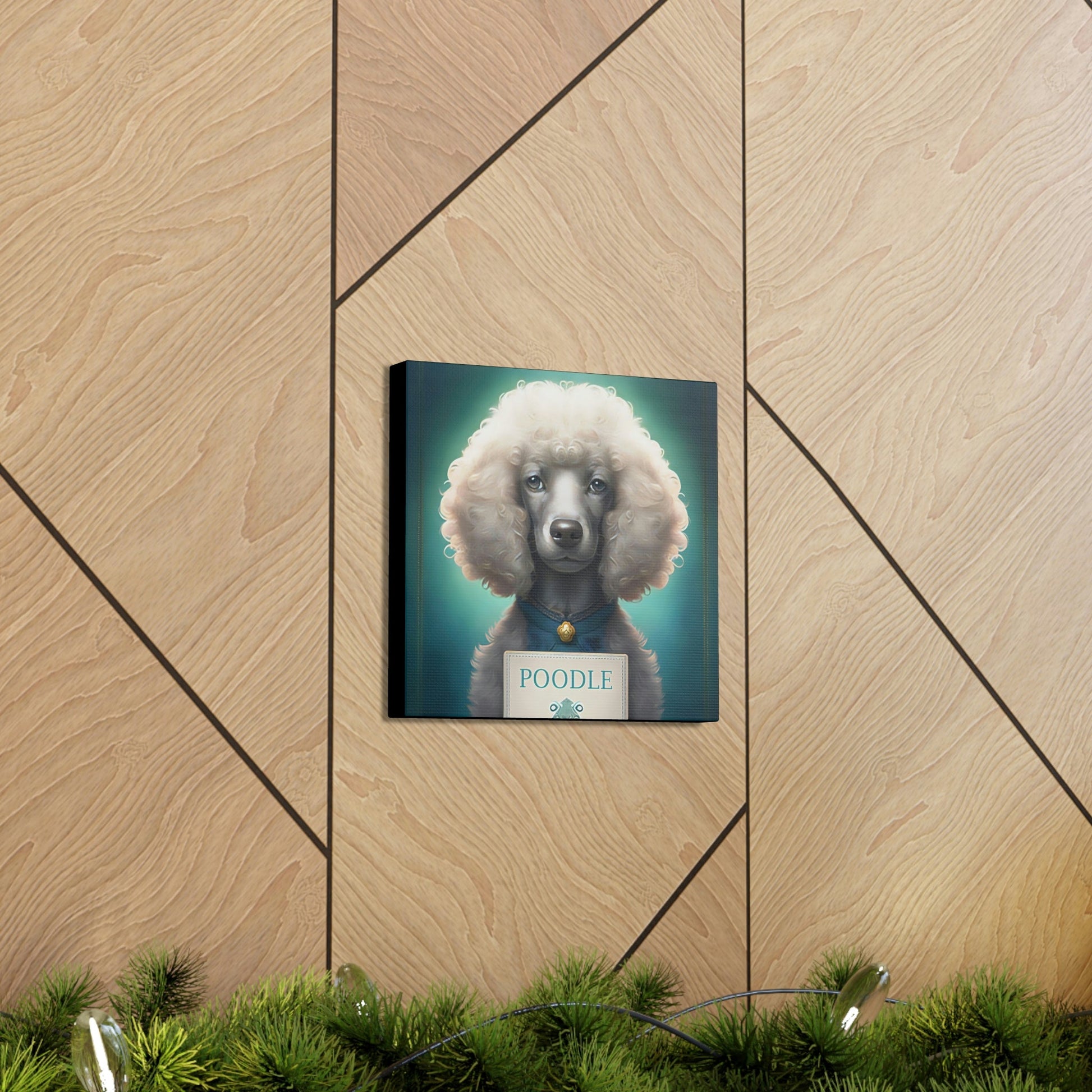 One Very Intelligent Poodle Canvas Gallery Wraps