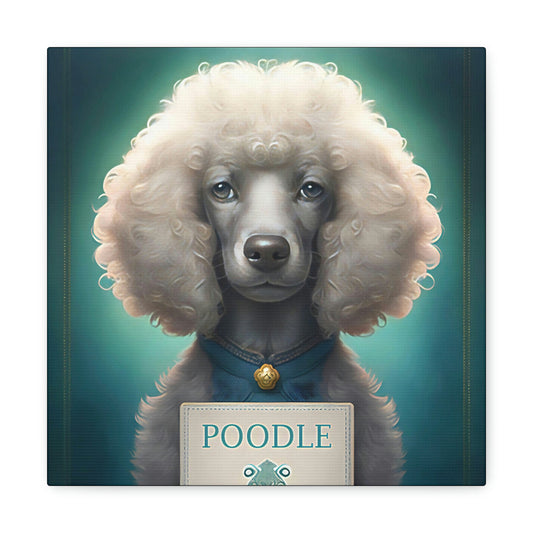 One Very Intelligent Poodle Canvas Gallery Wraps