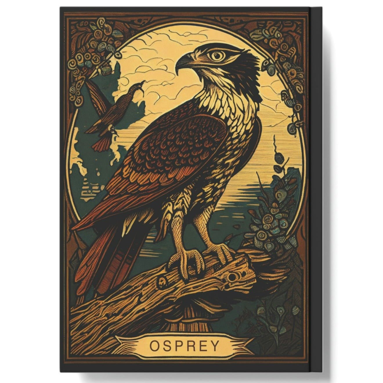Osprey Woodcut Hard Backed Journal