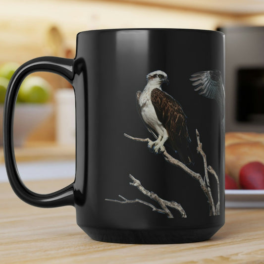 Ospreys Black Mug, 15oz