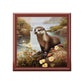 Otter on the Riverbank Artwork Gift and Jewelry Box