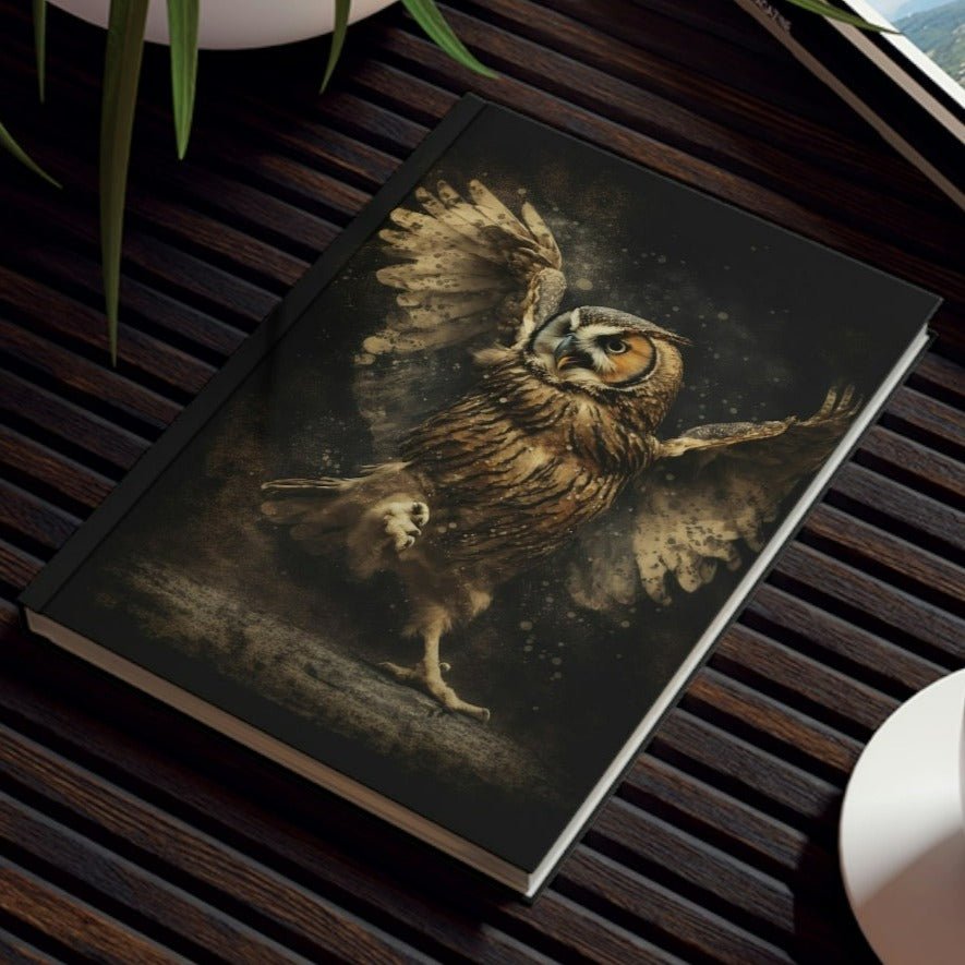 Owl Inspirations - Dancing Owl - Hard Backed Journal
