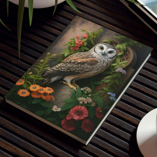 Owl Inspirations - Garden Owl - Hard Backed Journal