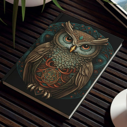 Owl Inspirations - Owl Mandala - Hard Backed Journal