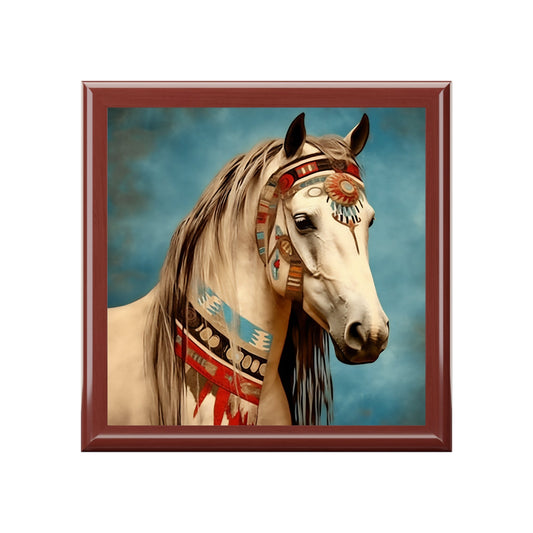 Painted Pony - Horse - Jewelry Keepsake Trinkets Box