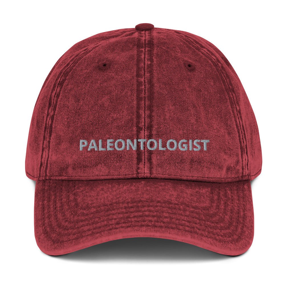 Paleontologist Vintage Cotton Twill Cap | Perfect Gift for the Dinosaur Lover