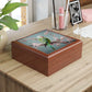 Parakeet "Budgie" in a Flowering Cherry Tree Gift, Trinket and Jewelry Box