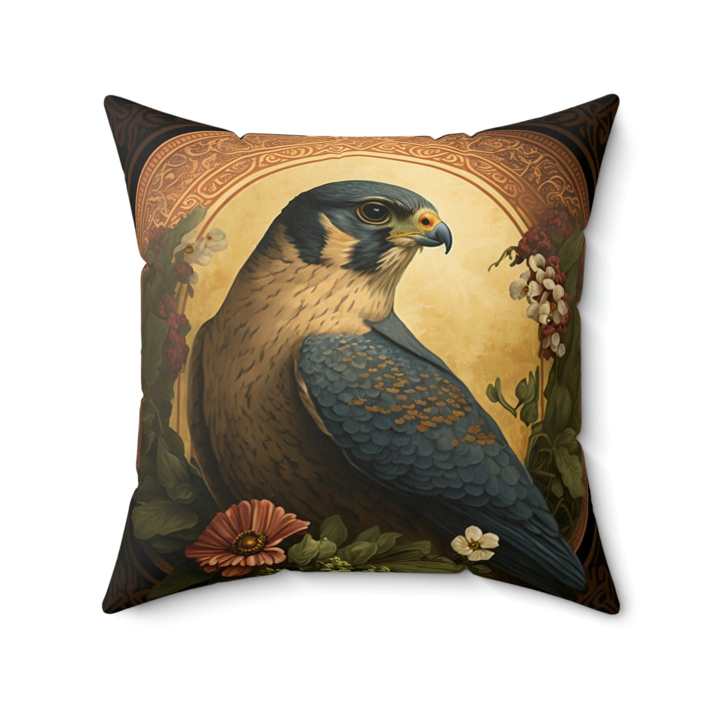 Peregrine Falcon I Square Pillow