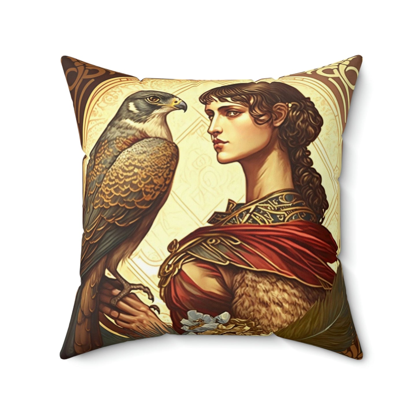 Peregrine Falcon II Square Pillow