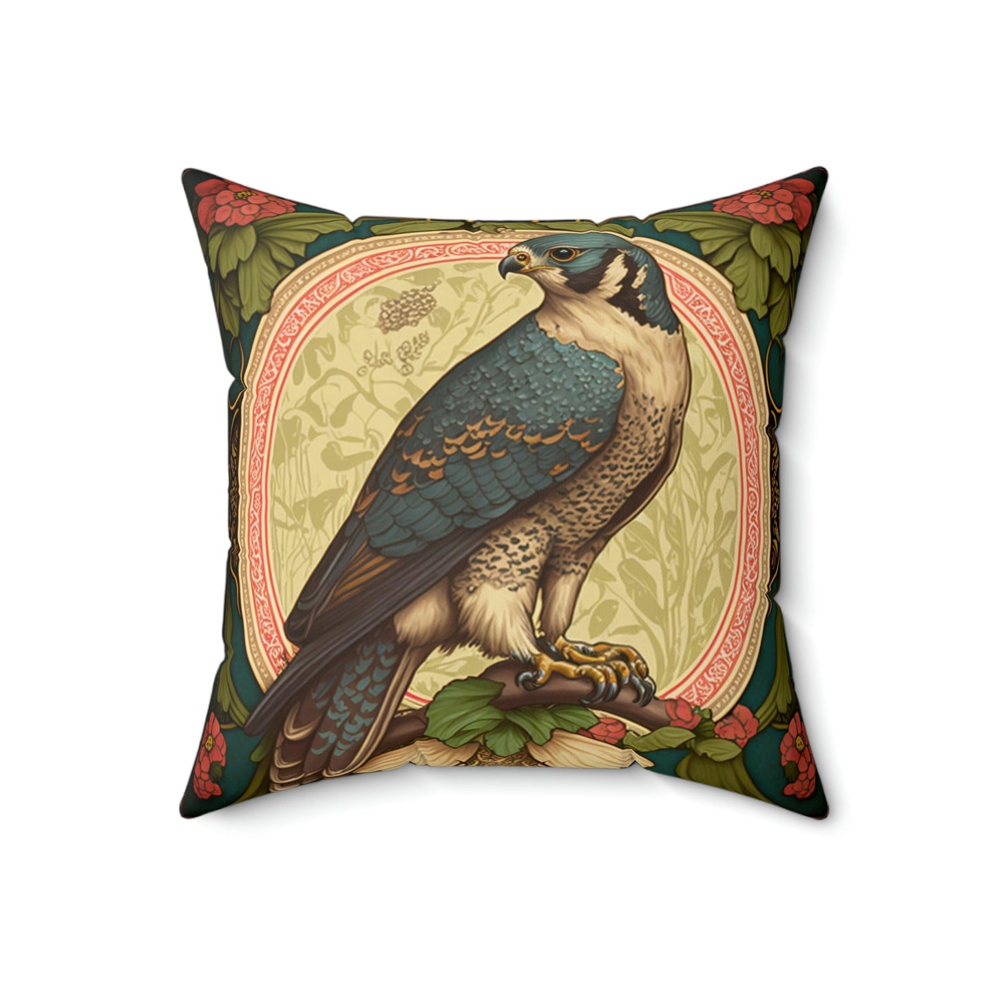 Peregrine Falcon III Square Pillow