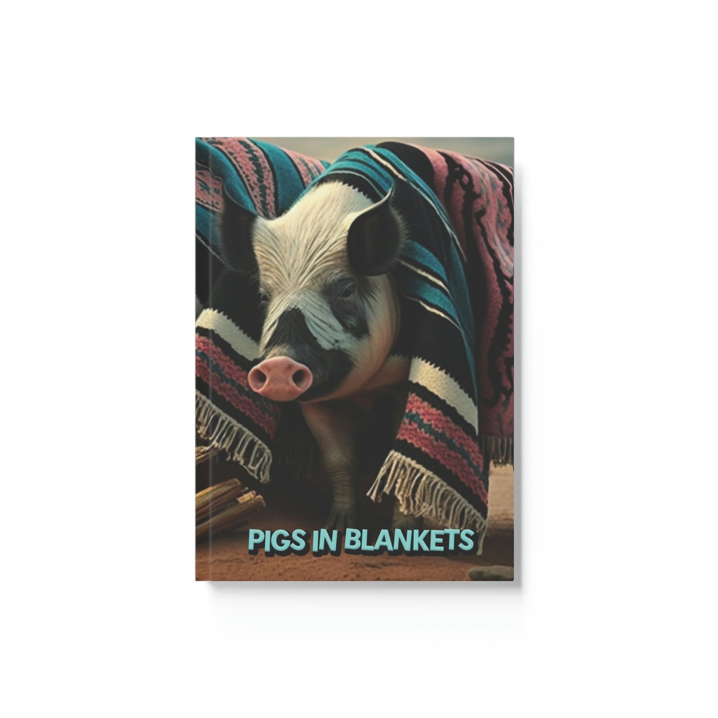 Pigs in blankets Hard Backed Journal