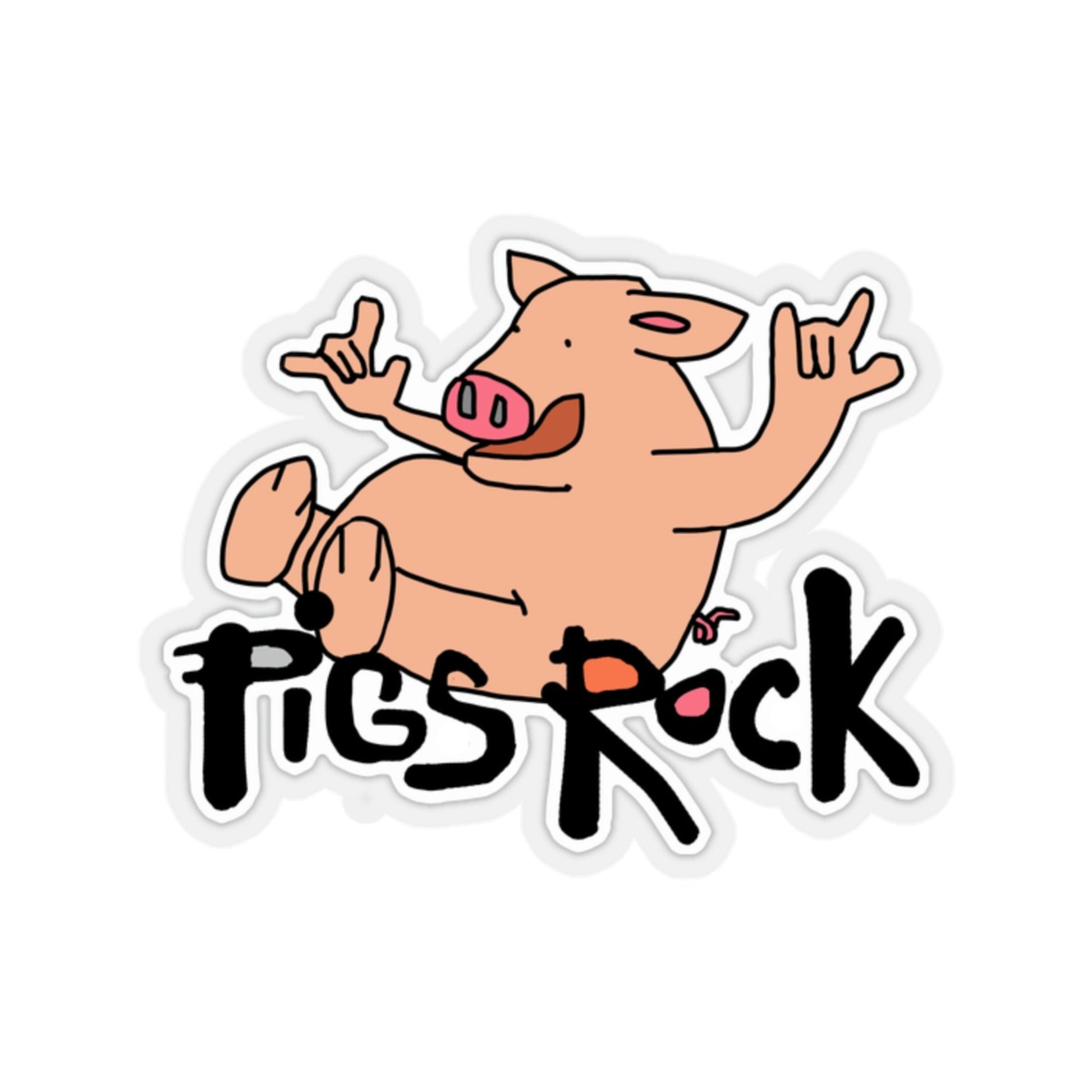 Pigs Rock Kiss-Cut Stickers