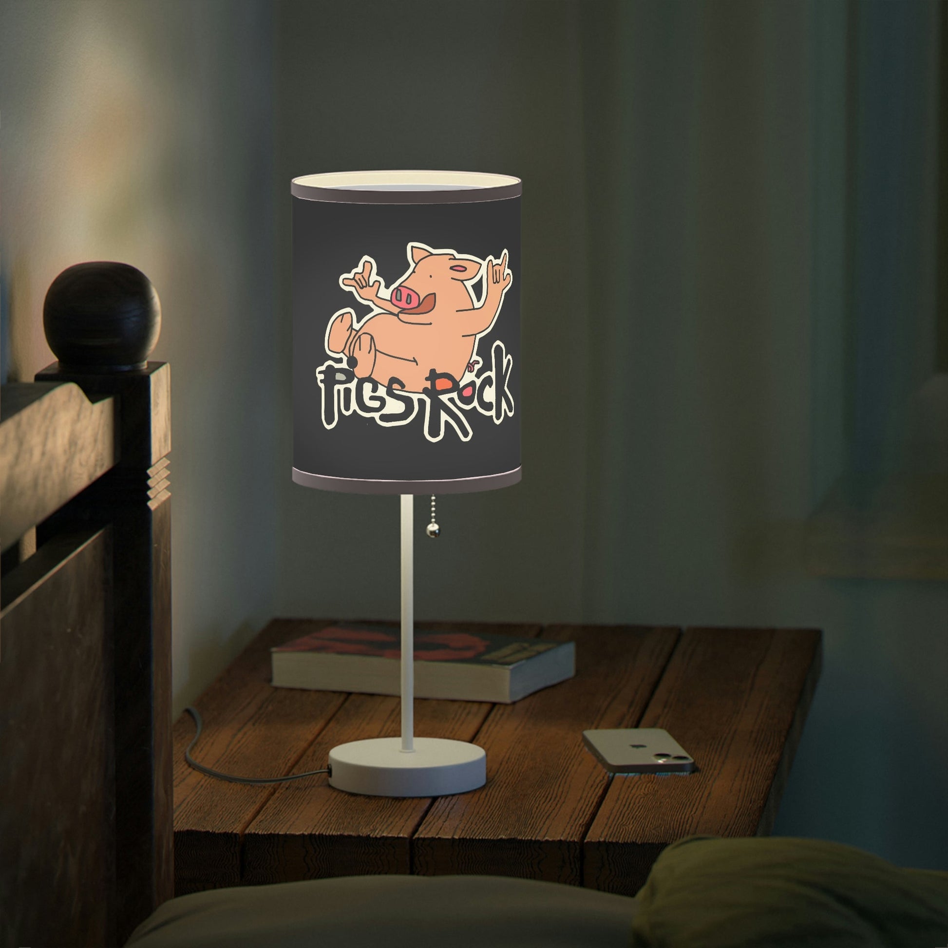 Pigs Rock! Lamp on a Stand, US|CA plug