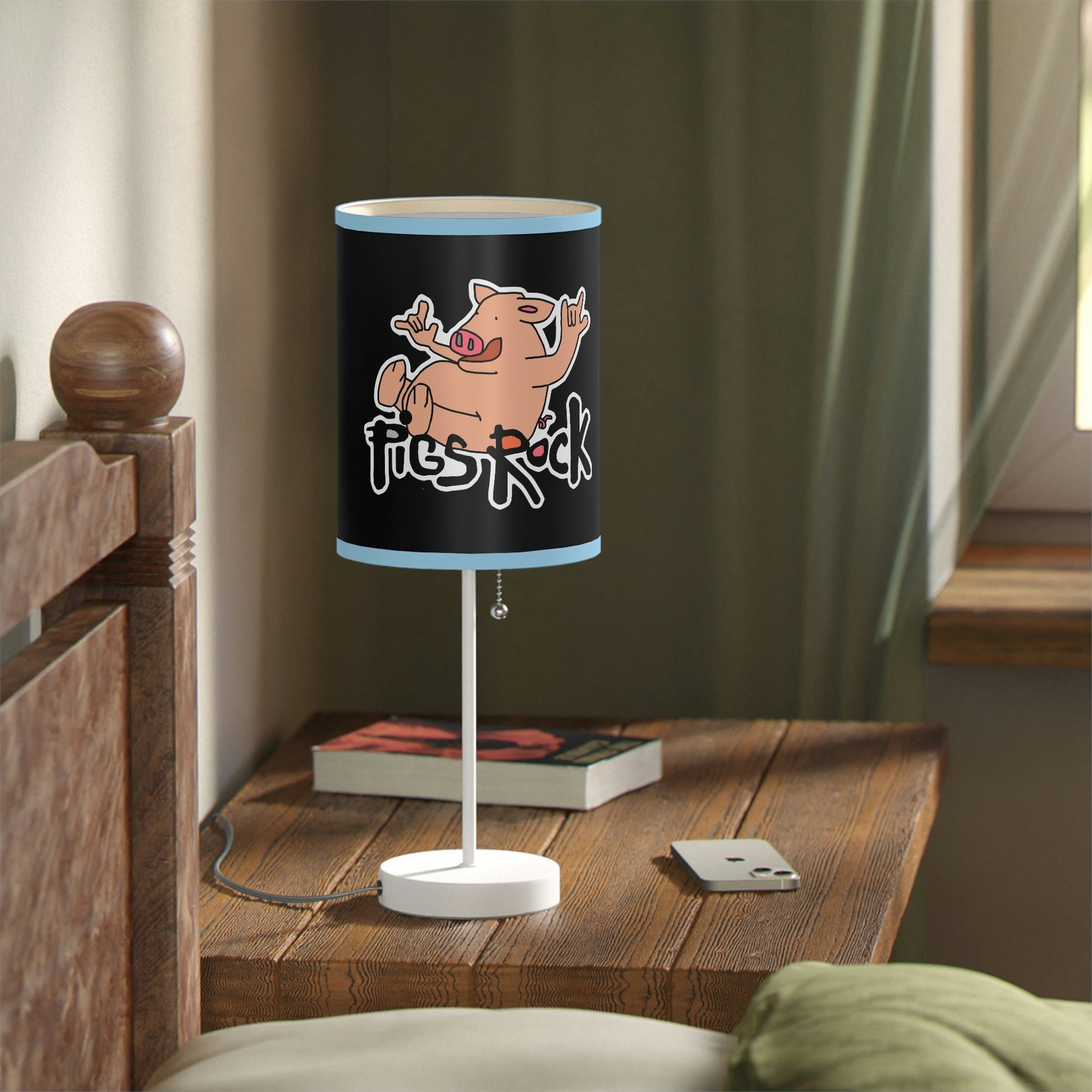 Pigs Rock! Lamp on a Stand, US|CA plug