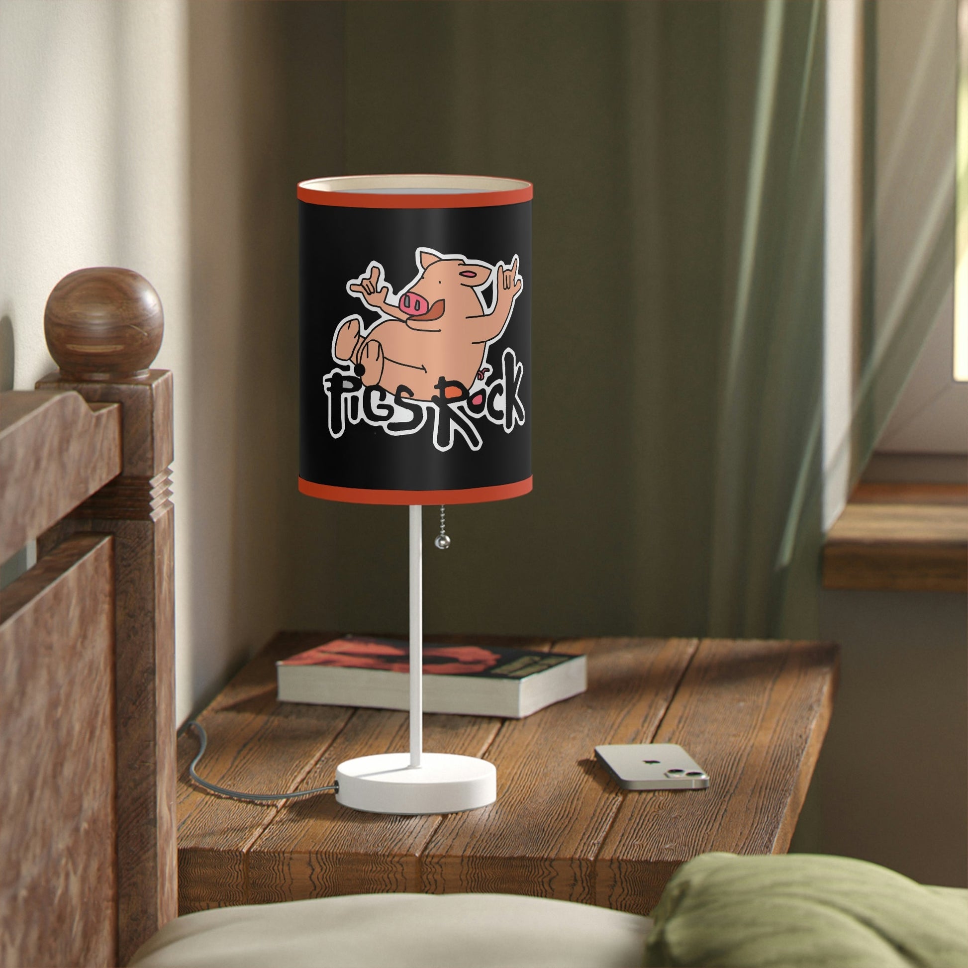 Pigs Rock! Lamp on a Stand, US|CA plug