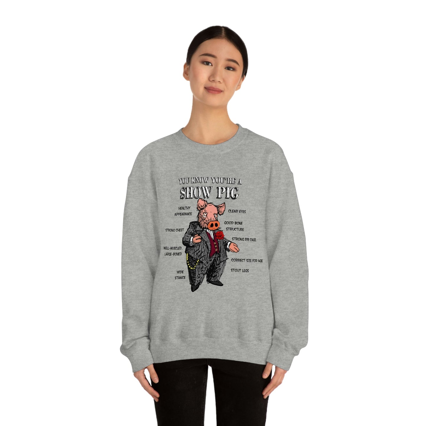 Pigs Rock Unisex Heavy Blend Crewneck Sweatshirt