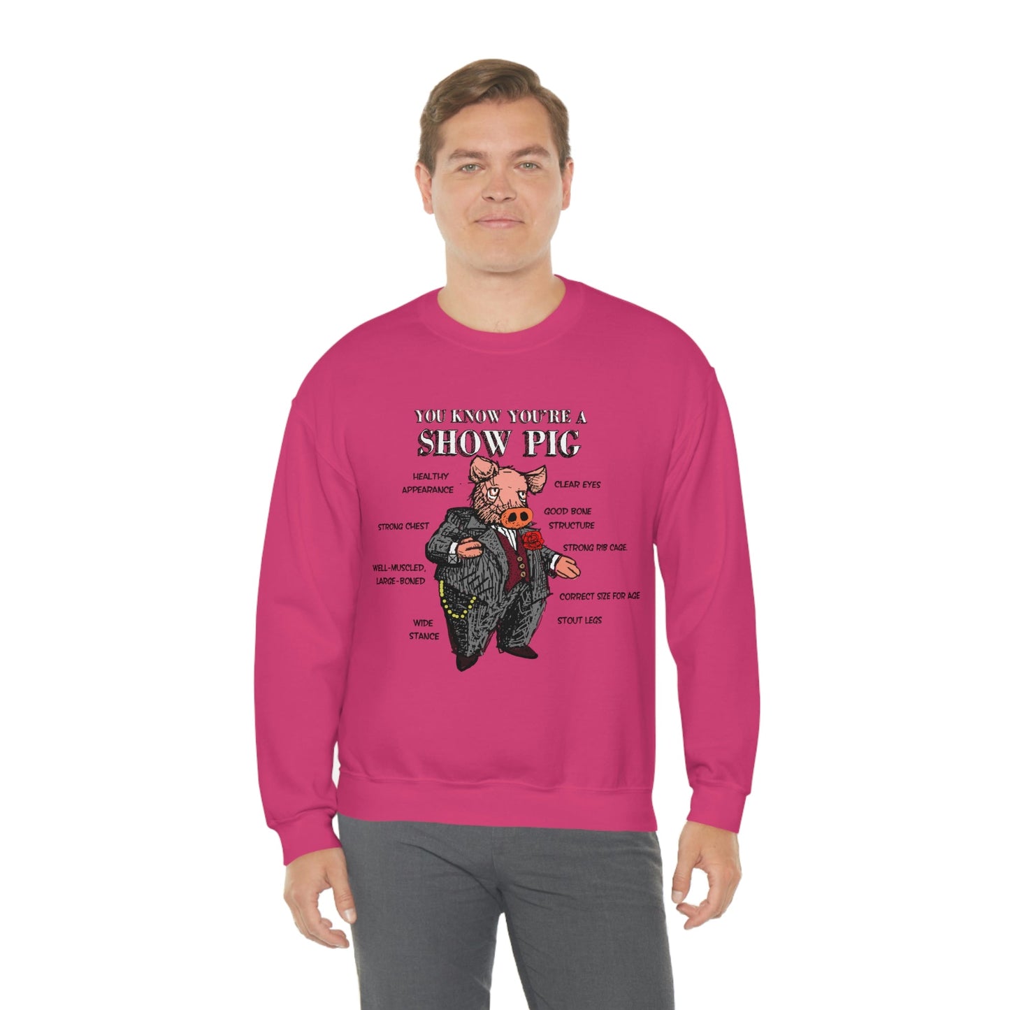 Pigs Rock Unisex Heavy Blend Crewneck Sweatshirt