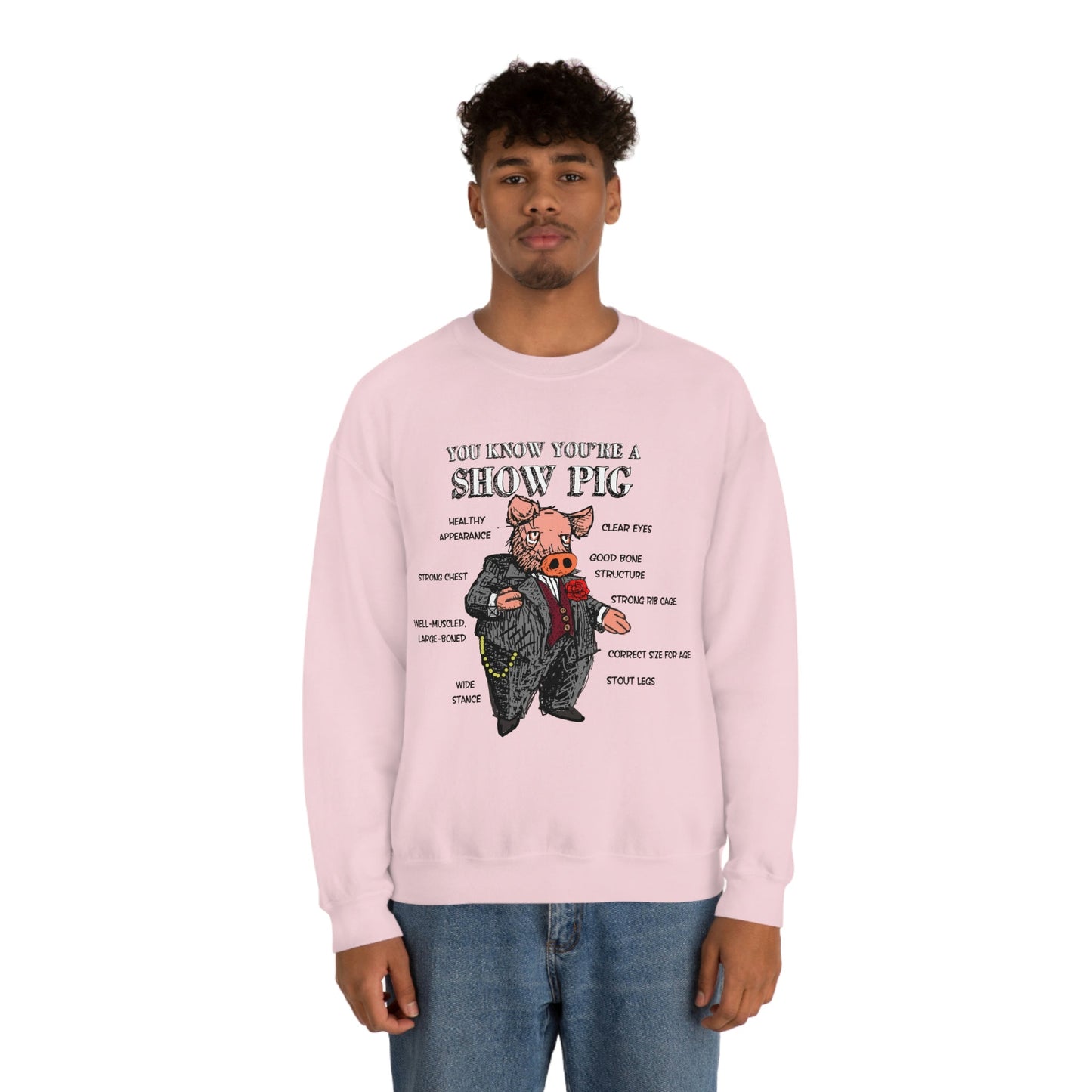 Pigs Rock Unisex Heavy Blend Crewneck Sweatshirt