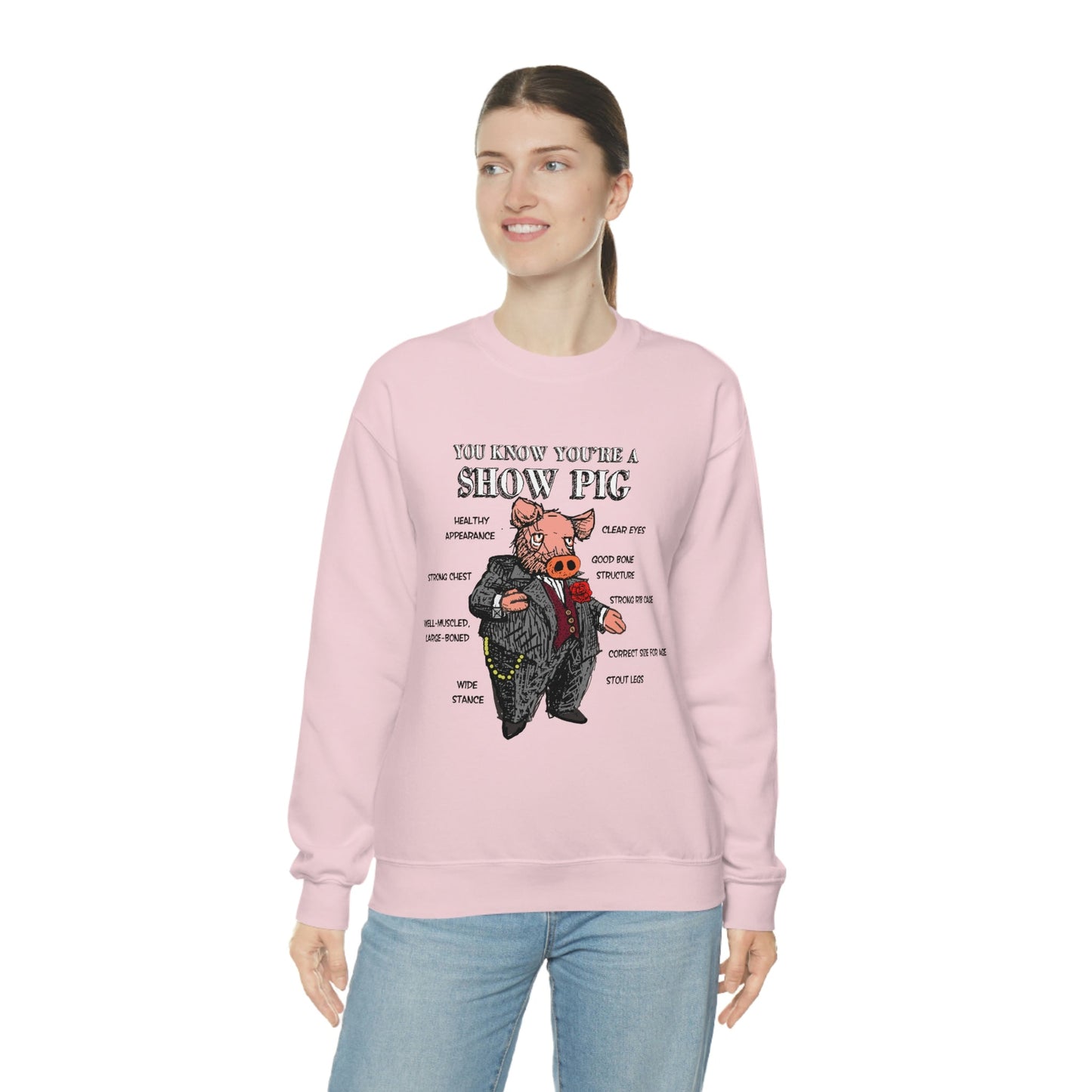 Pigs Rock Unisex Heavy Blend Crewneck Sweatshirt