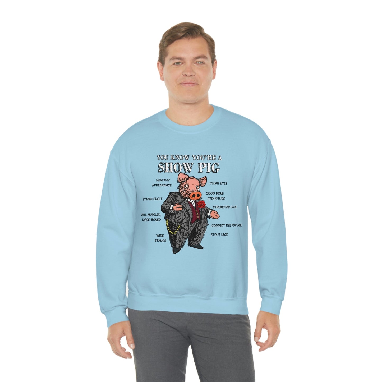 Pigs Rock Unisex Heavy Blend Crewneck Sweatshirt