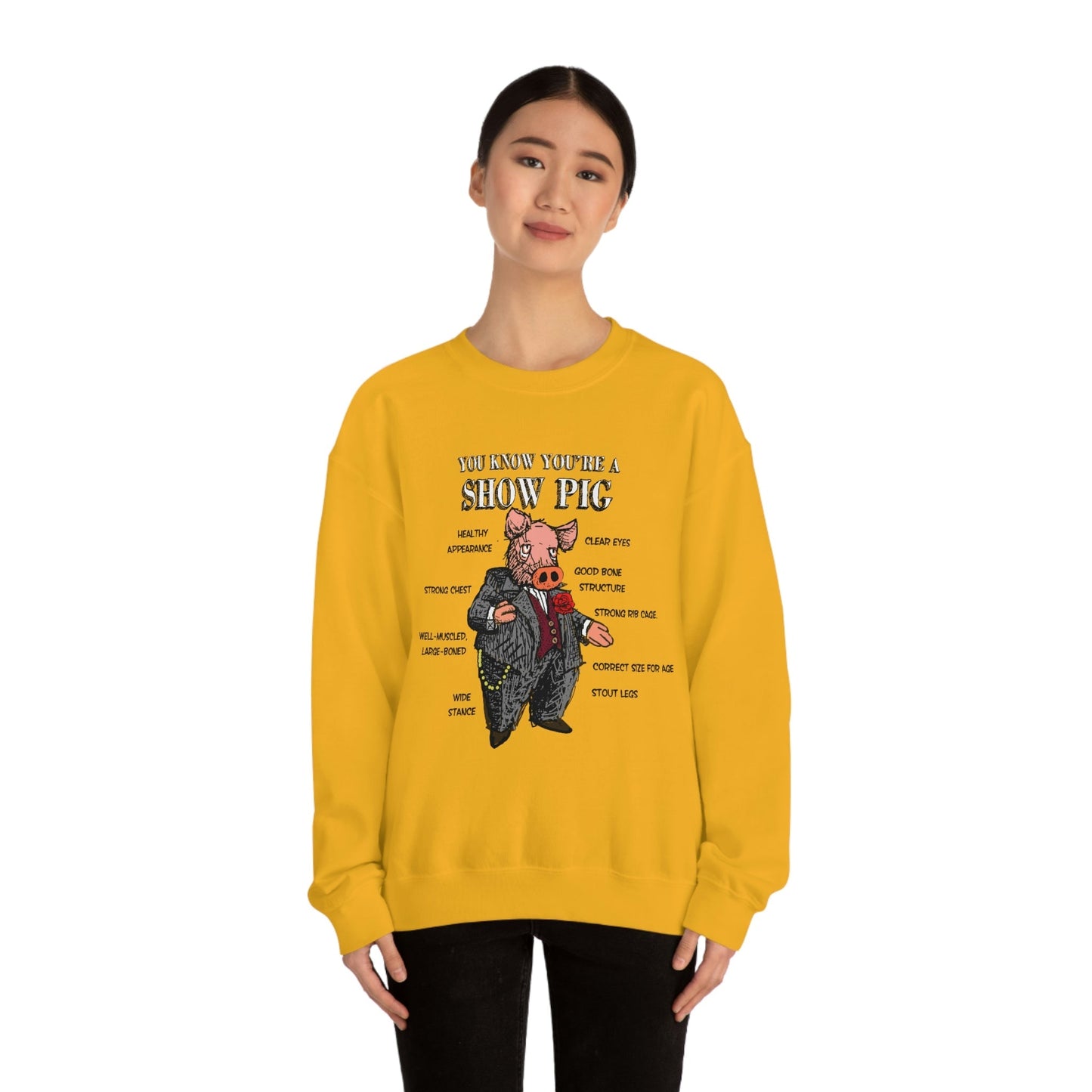 Pigs Rock Unisex Heavy Blend Crewneck Sweatshirt