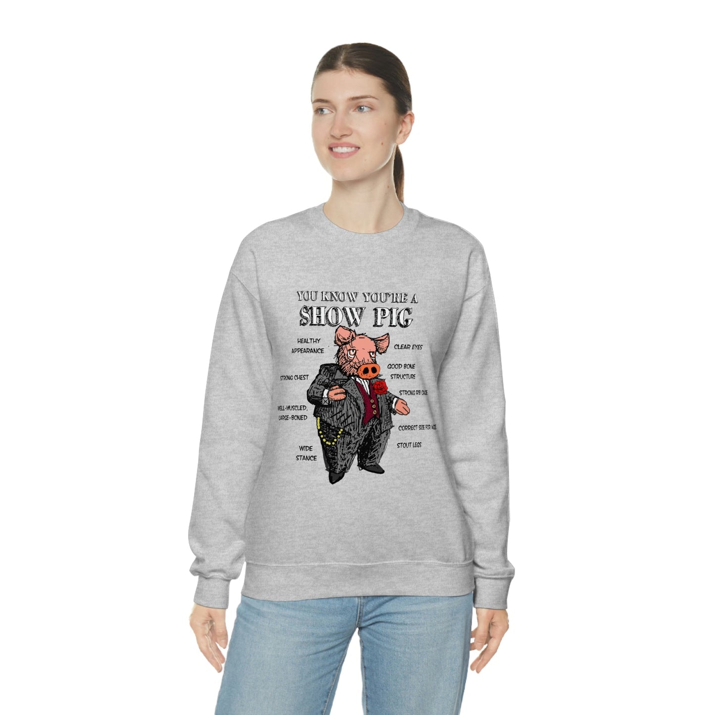 Pigs Rock Unisex Heavy Blend Crewneck Sweatshirt