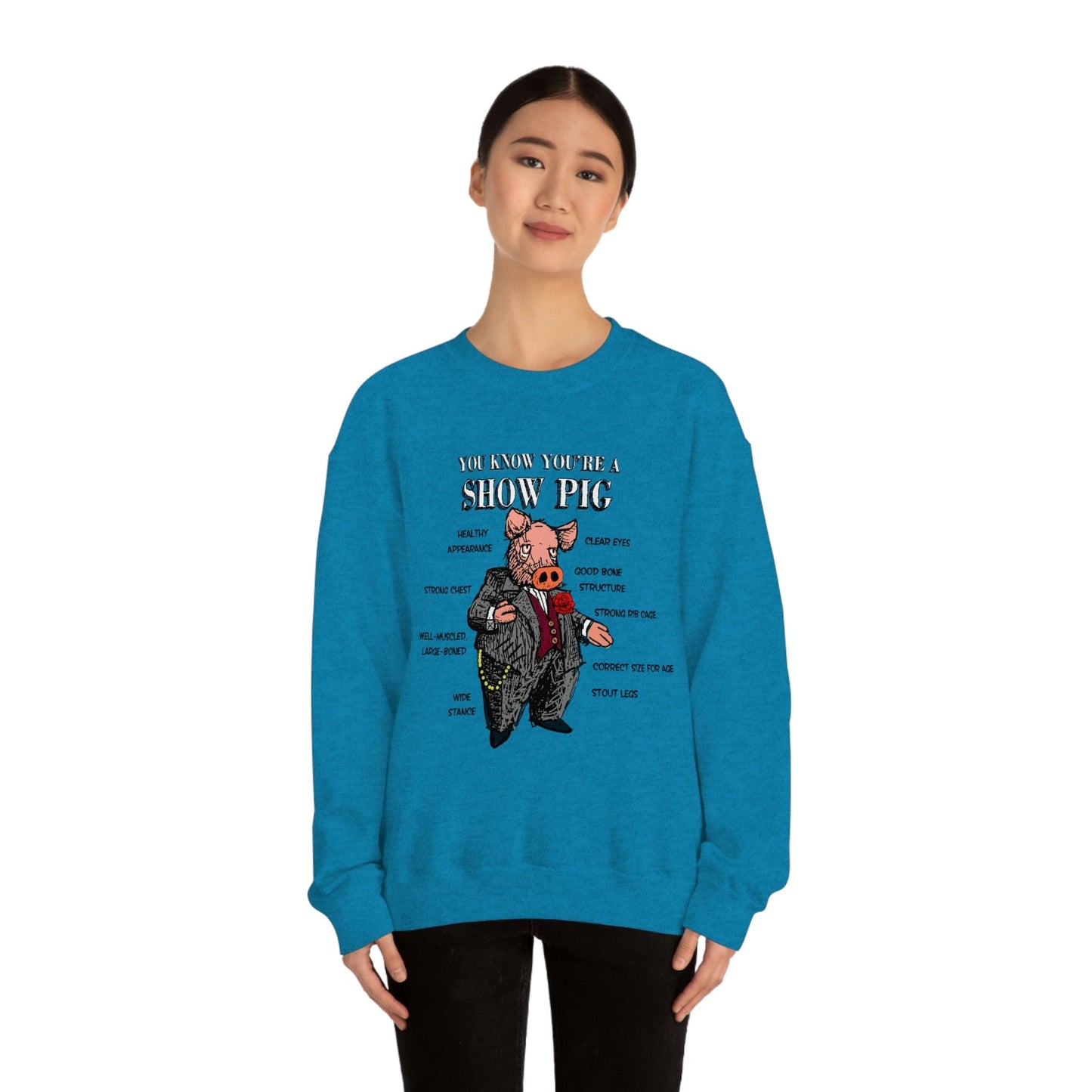 Pigs Rock Unisex Heavy Blend Crewneck Sweatshirt