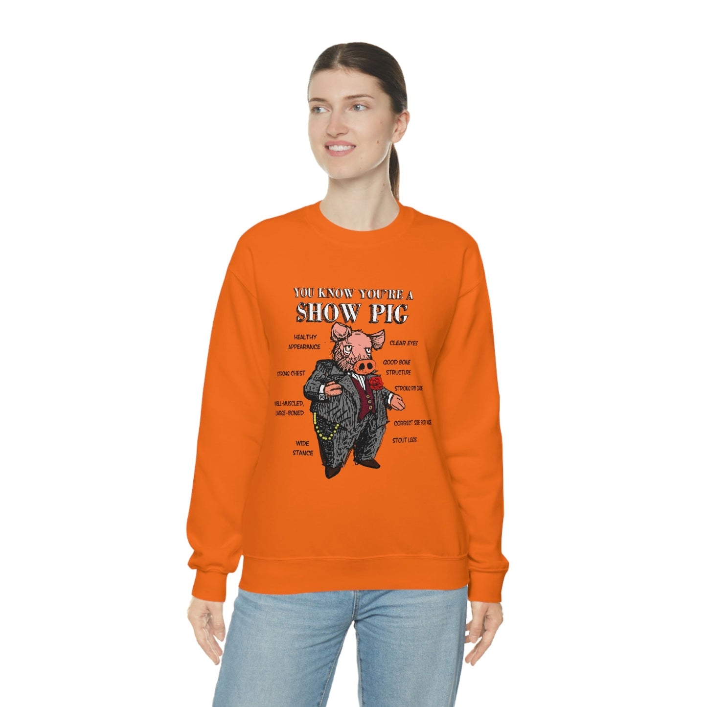 Pigs Rock Unisex Heavy Blend Crewneck Sweatshirt