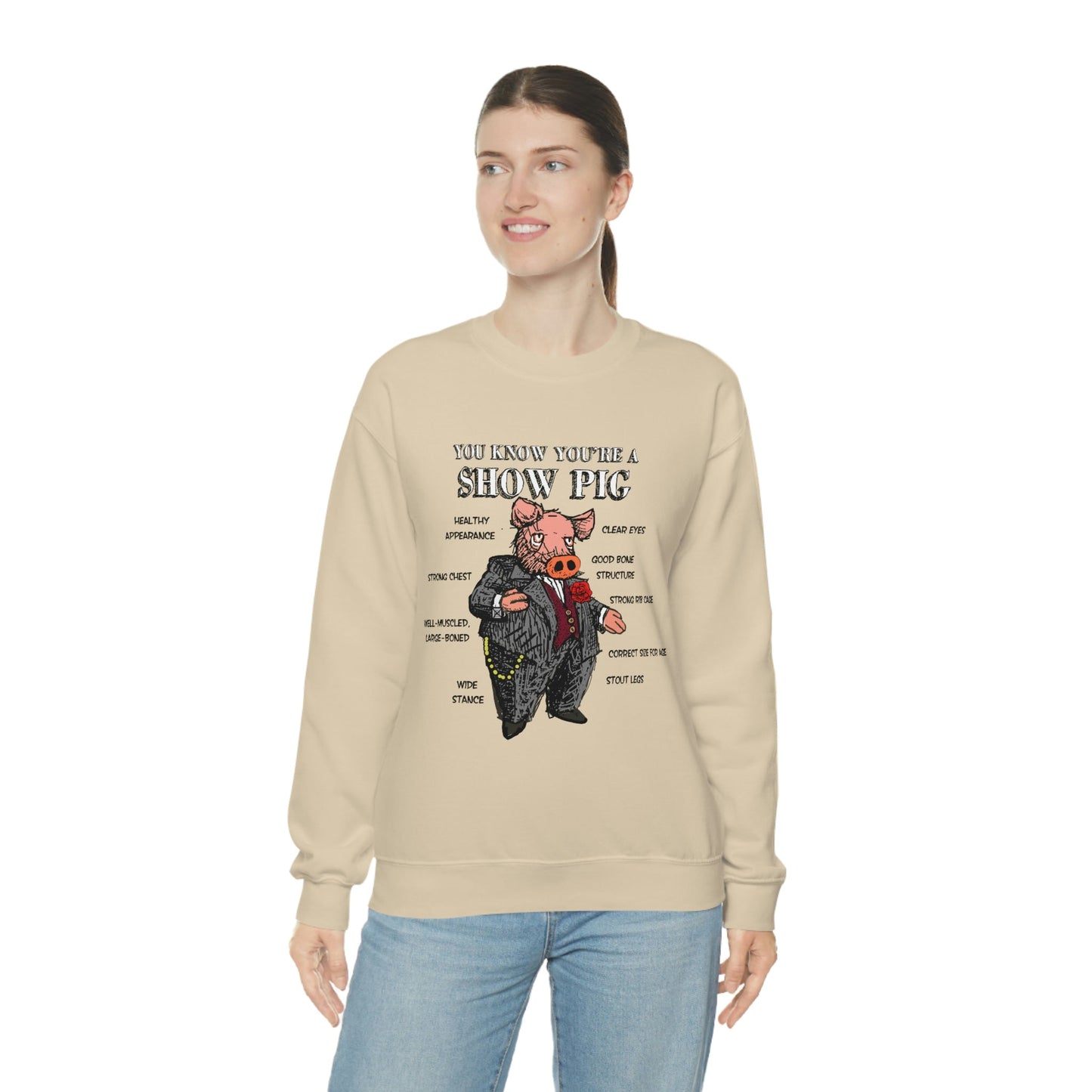 Pigs Rock Unisex Heavy Blend Crewneck Sweatshirt