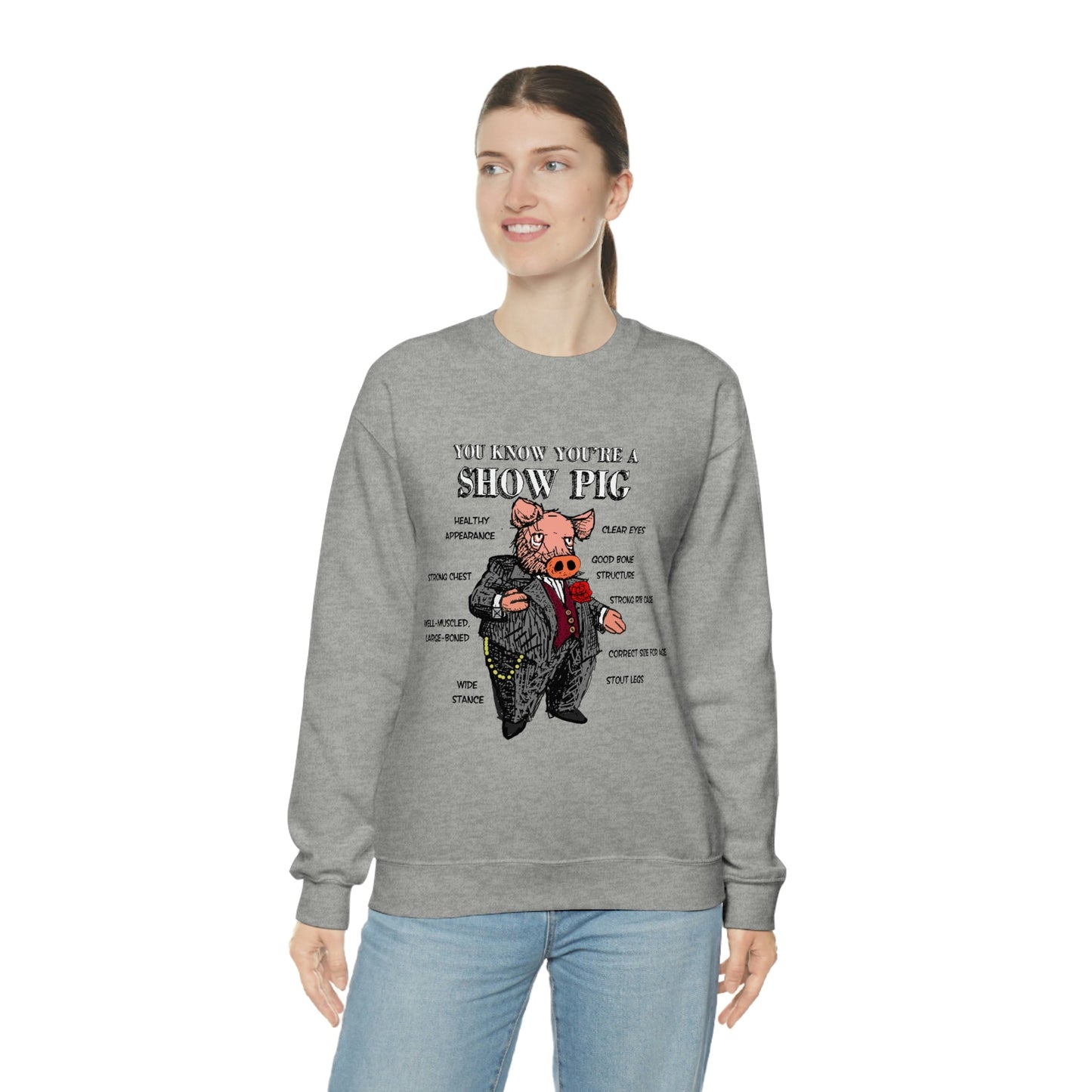 Pigs Rock Unisex Heavy Blend Crewneck Sweatshirt