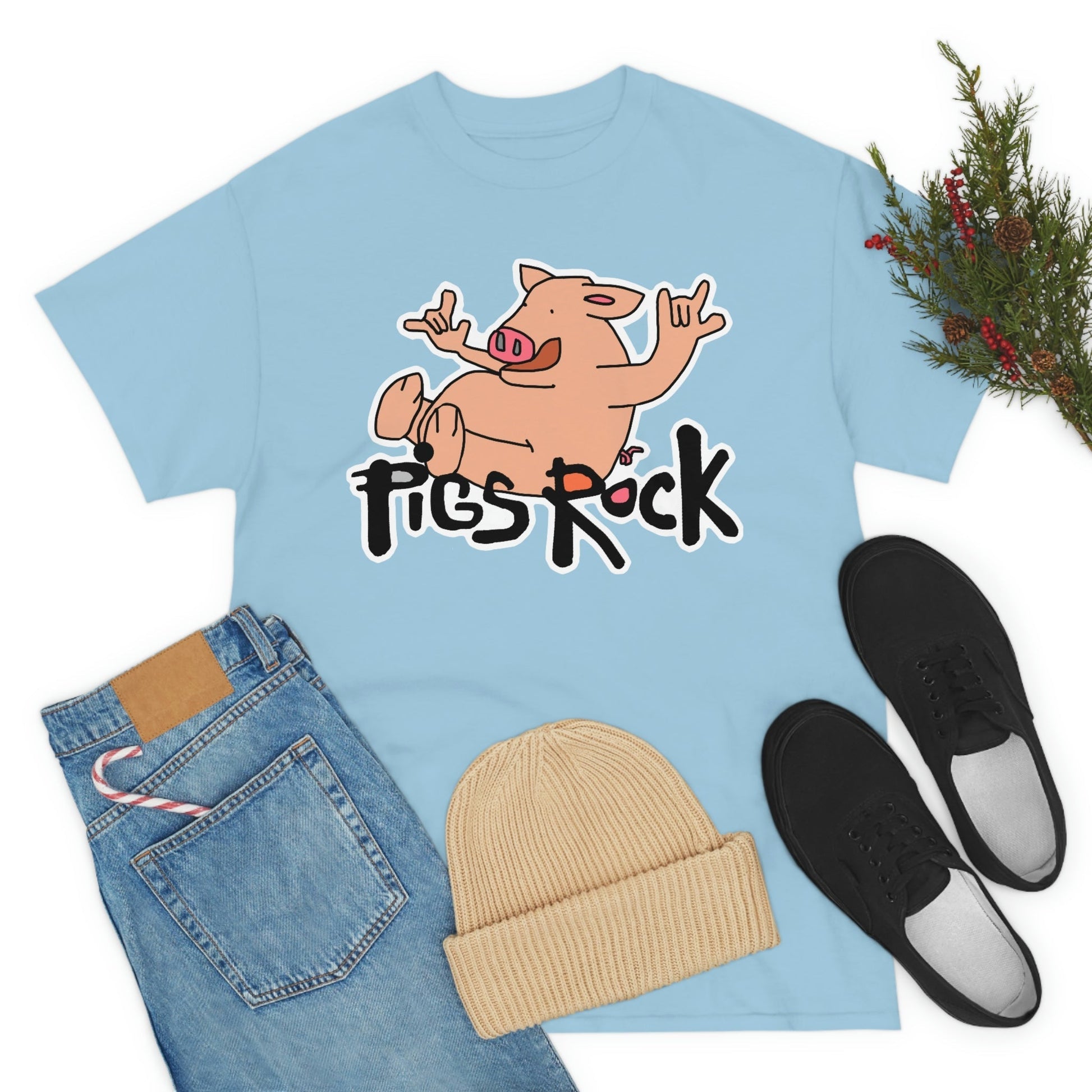 Pigs Rock Unisex Heavy Cotton Tee