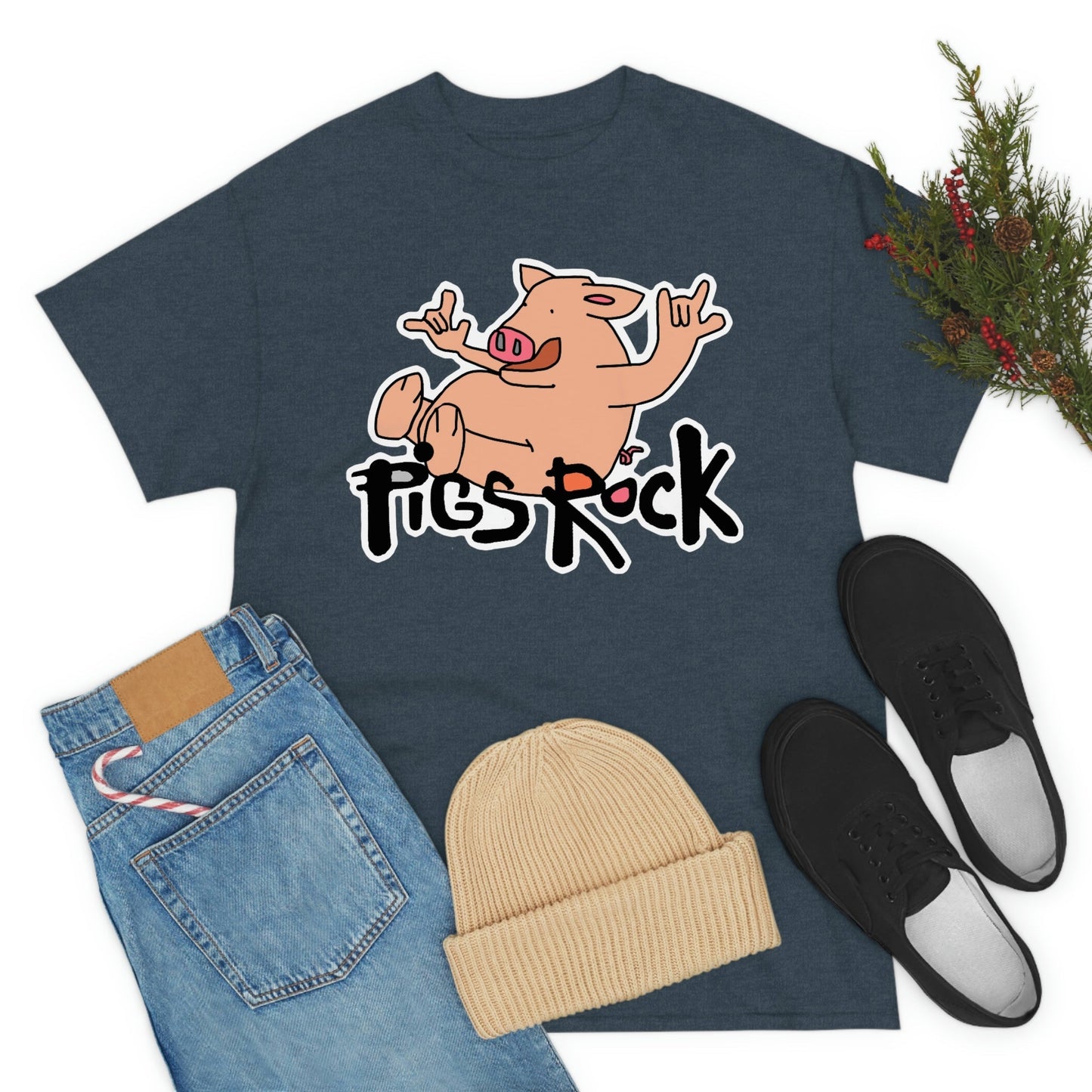 Pigs Rock Unisex Heavy Cotton Tee