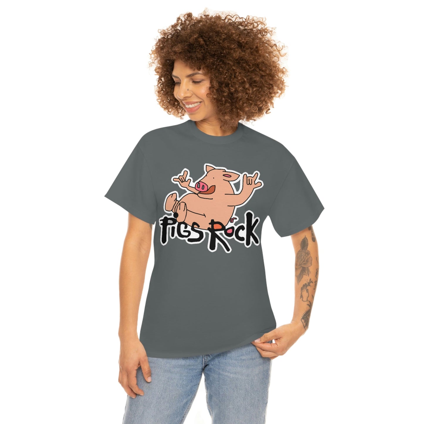 Pigs Rock Unisex Heavy Cotton Tee