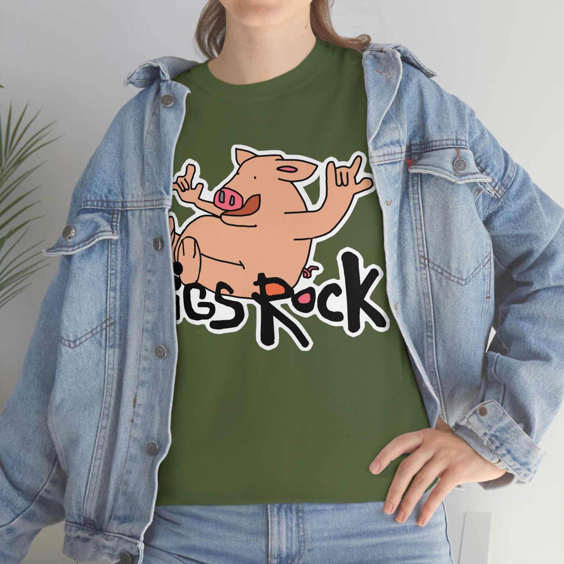 Pigs Rock Unisex Heavy Cotton Tee