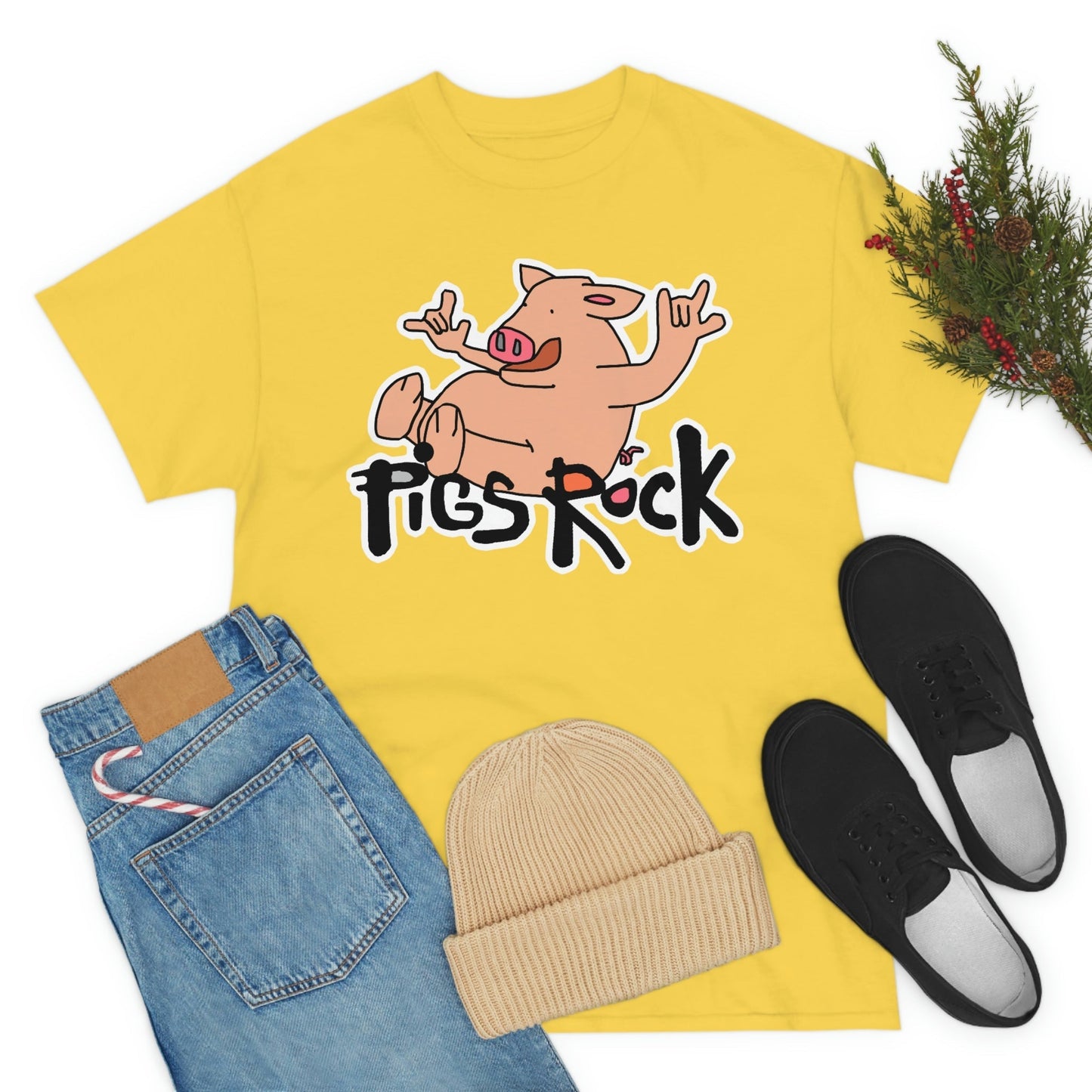 Pigs Rock Unisex Heavy Cotton Tee