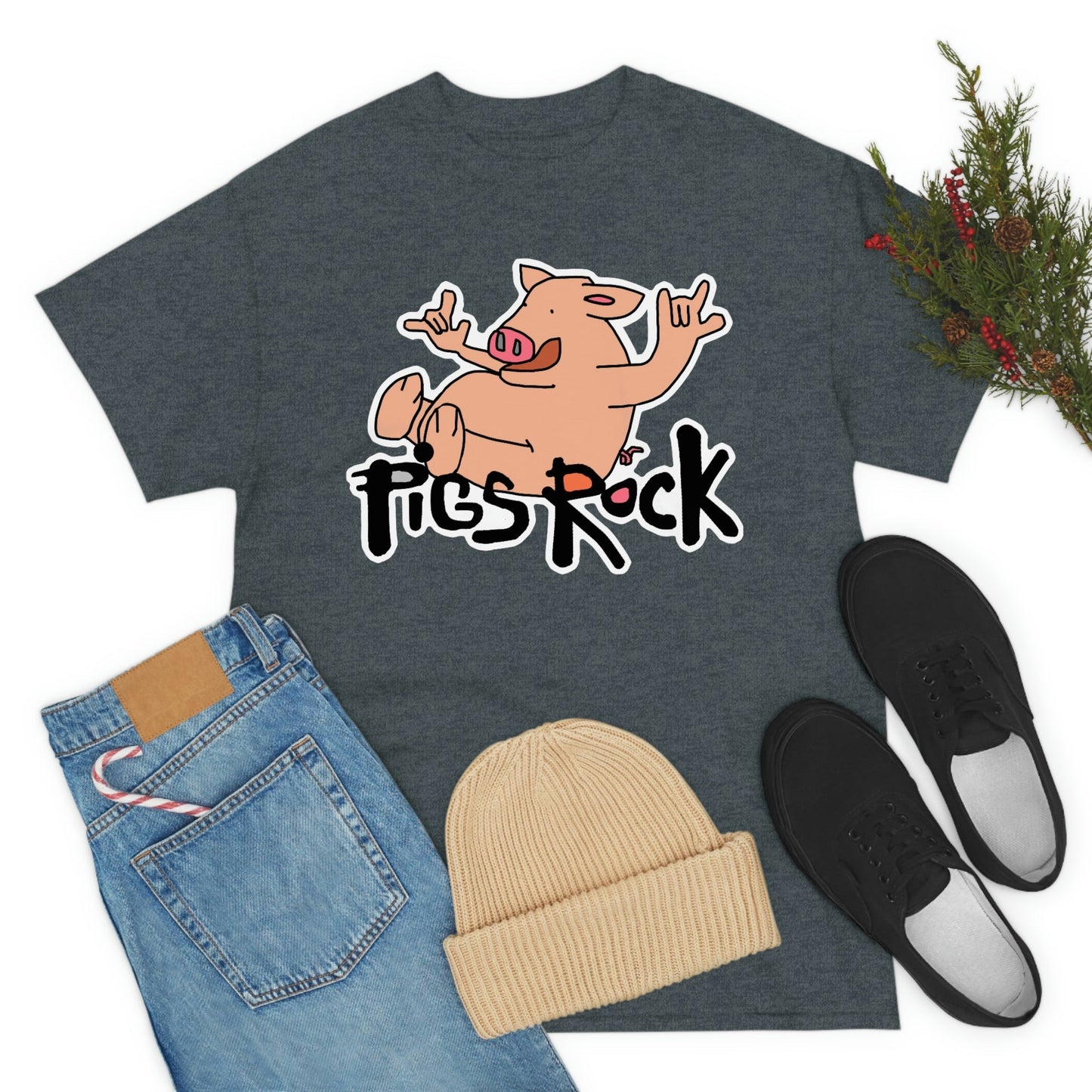 Pigs Rock Unisex Heavy Cotton Tee