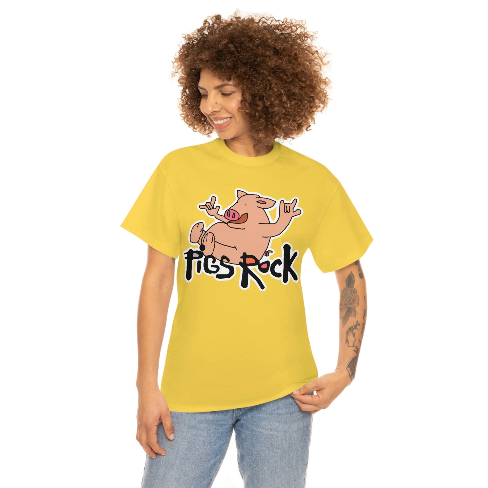 Pigs Rock Unisex Heavy Cotton Tee