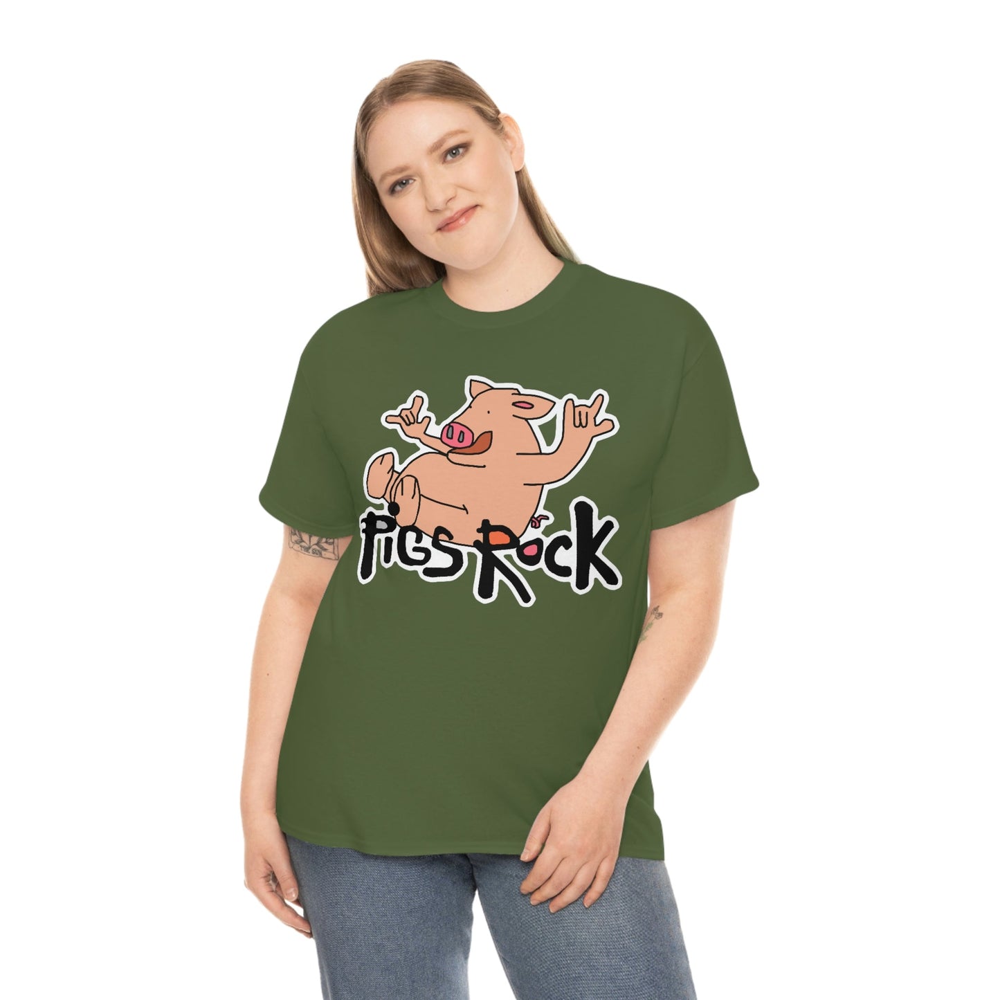 Pigs Rock Unisex Heavy Cotton Tee