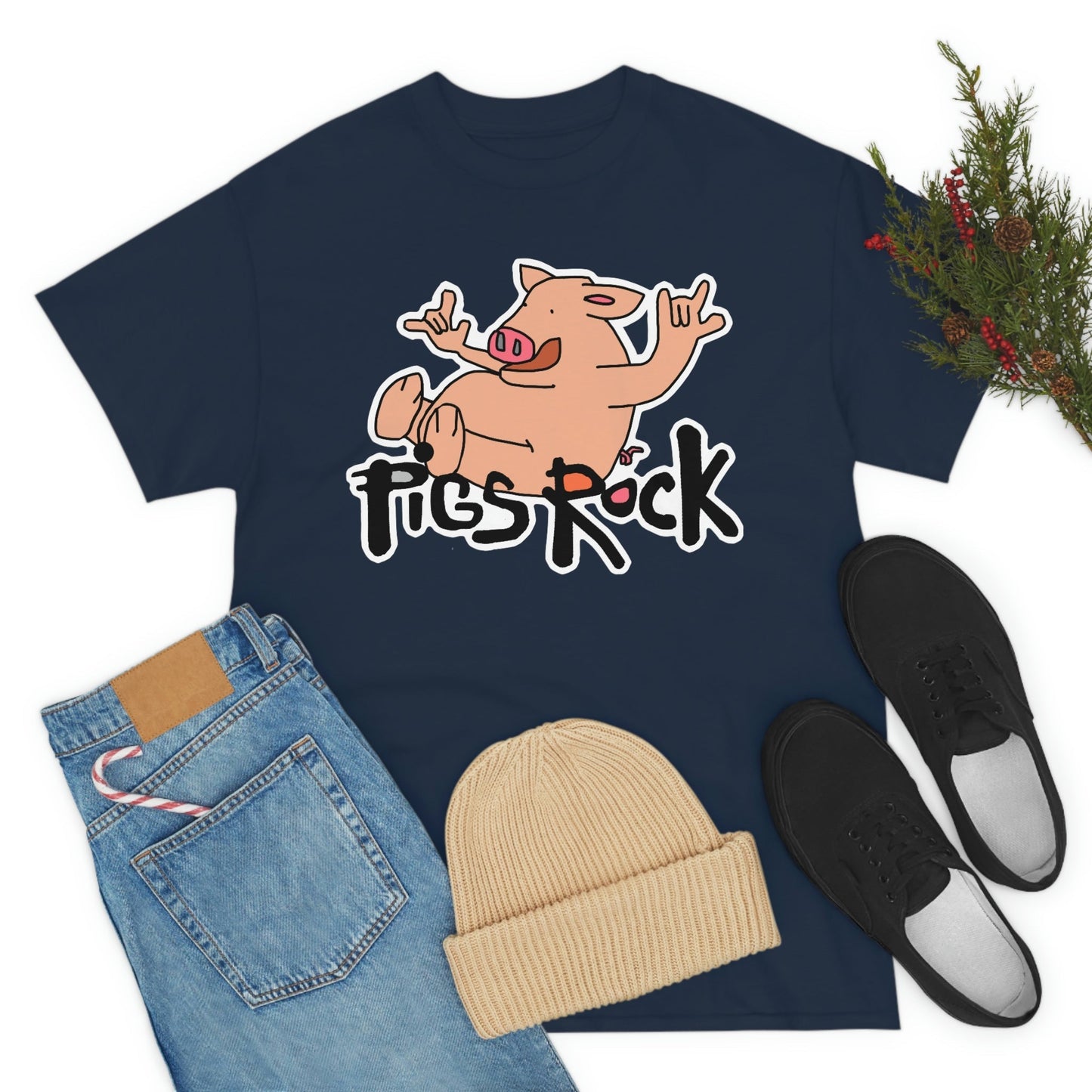 Pigs Rock Unisex Heavy Cotton Tee