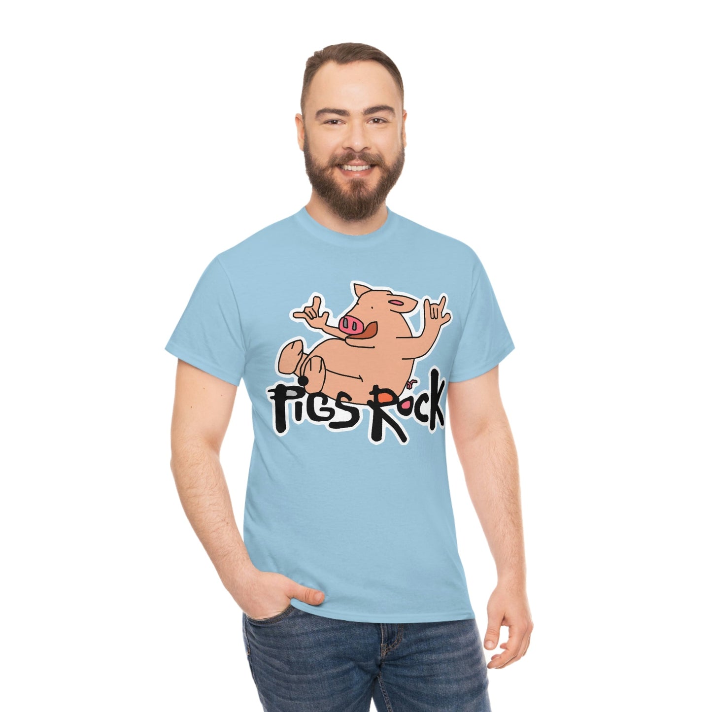 Pigs Rock Unisex Heavy Cotton Tee