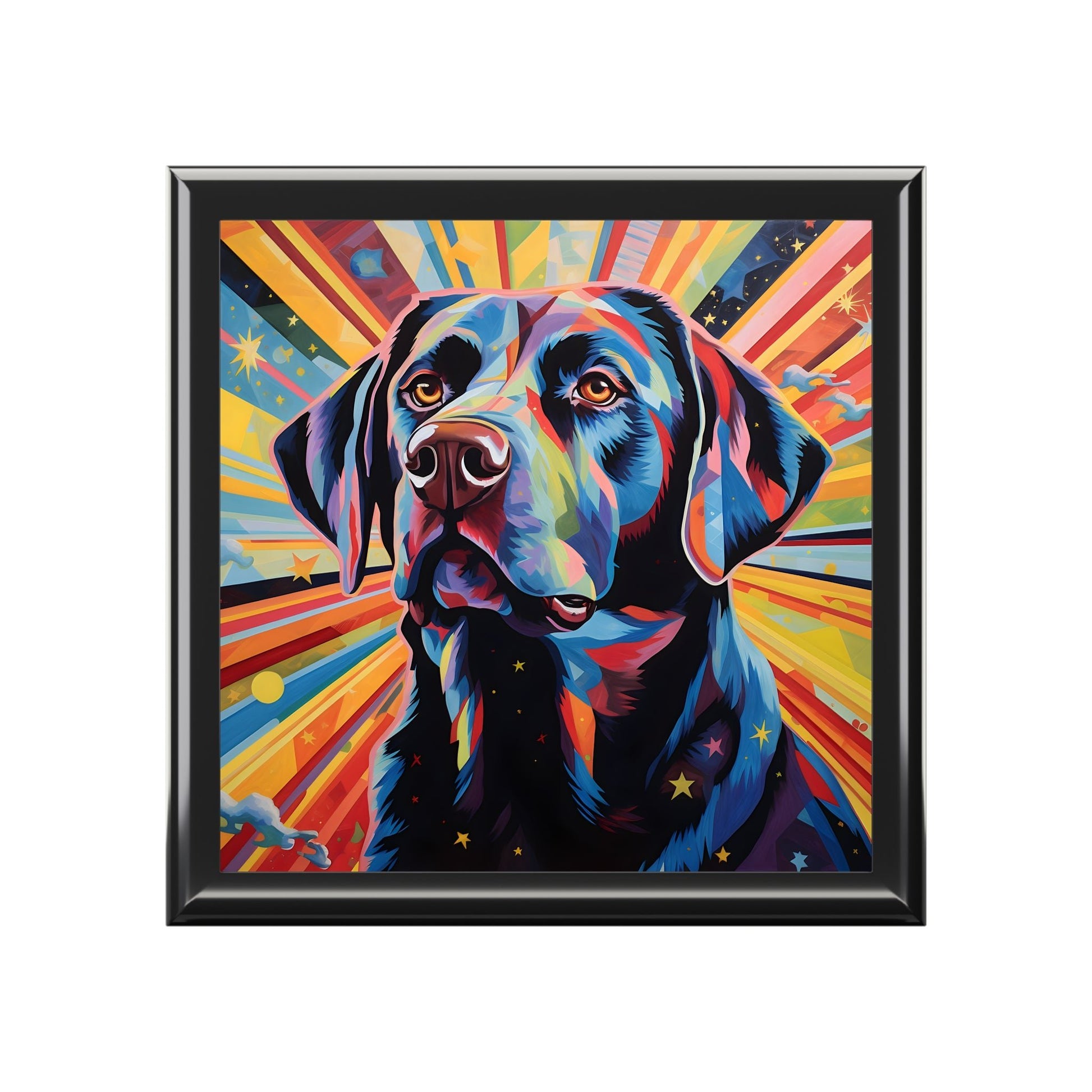 Pop Art Labrador Retriever Art Print Gift and Jewelry Box