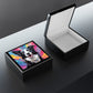 Pop Art Laughing Border Collie Art Print Gift and Jewelry Box