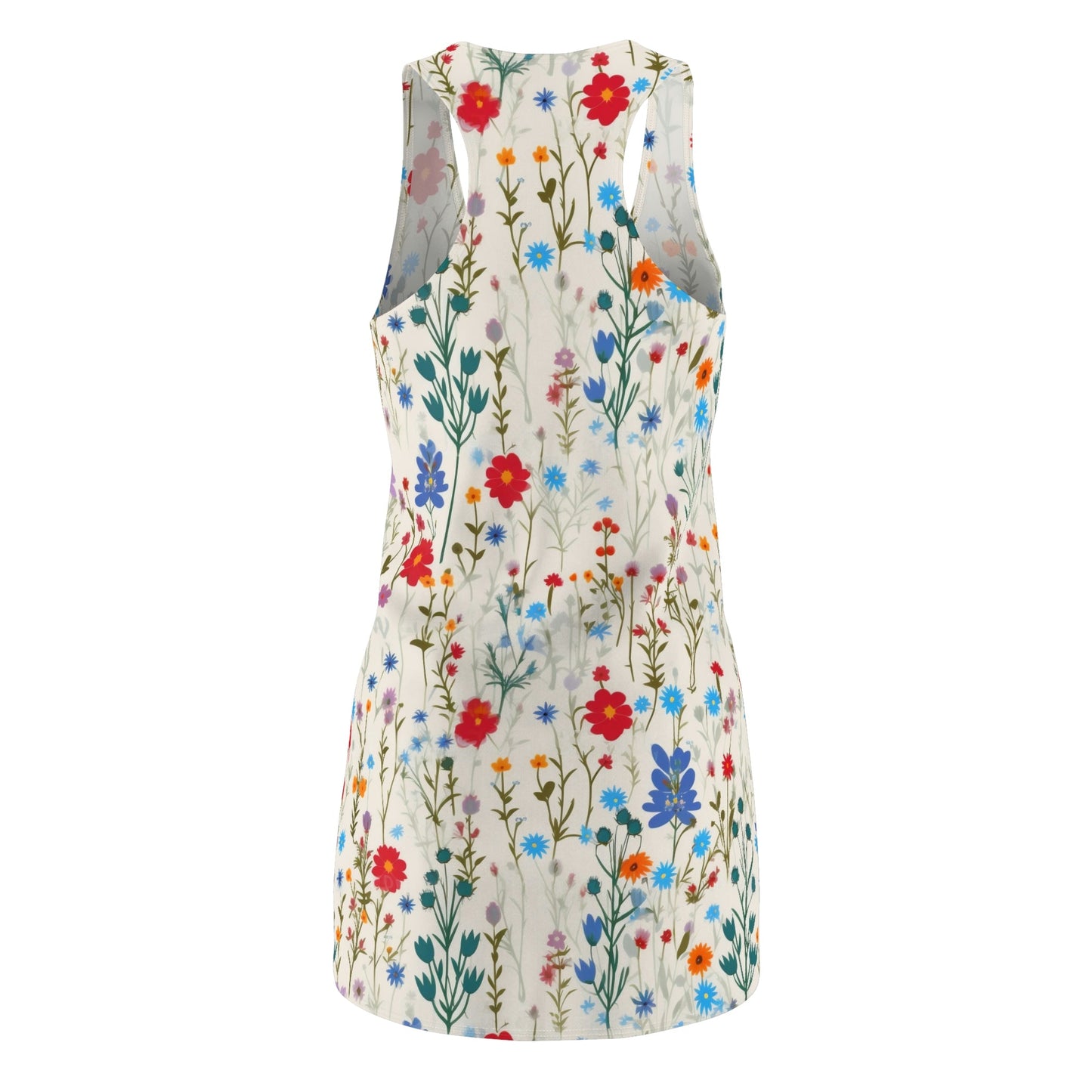 Pressed Wildflowers Pattern Women's Racerback Dress