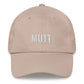 Proud mutt. 6 panel unconstructed low profile cap hat