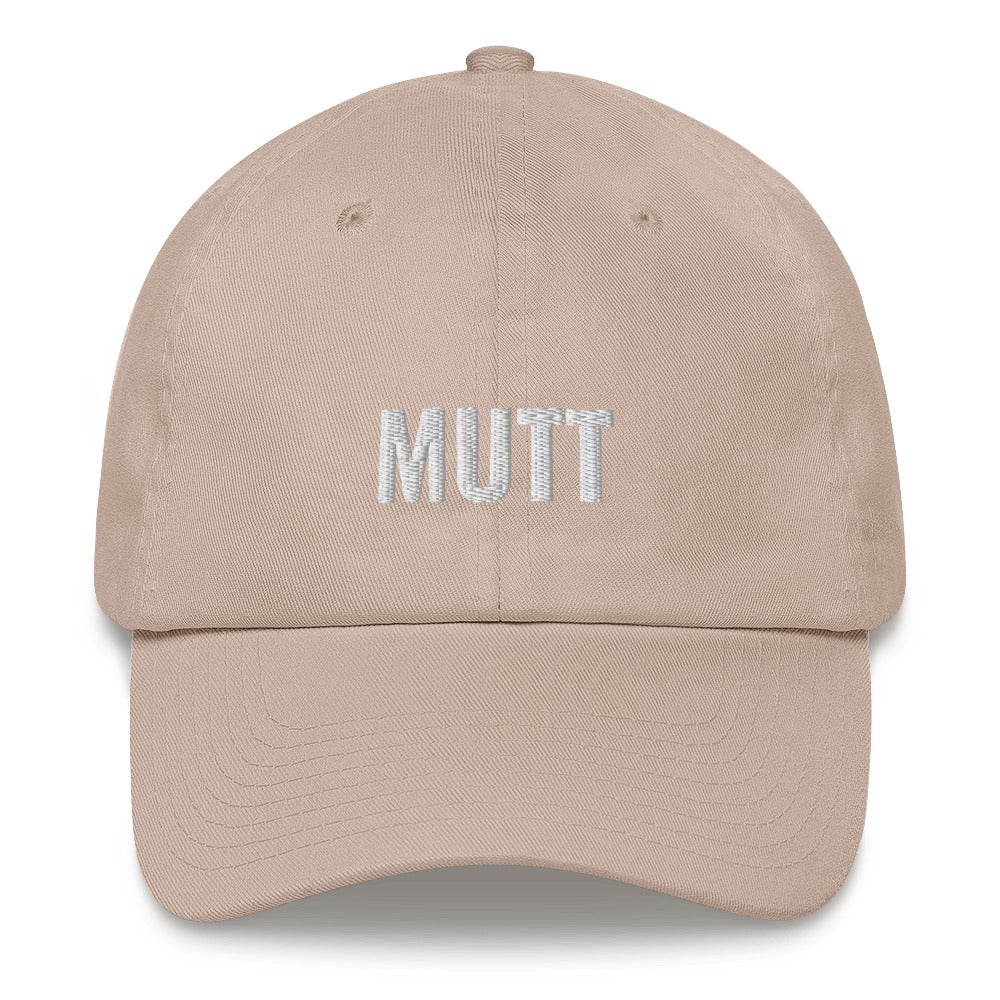 Proud mutt. 6 panel unconstructed low profile cap hat