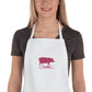 Proud Pig Mom Embroidered Apron Great Gift pretty cool tie back hog swine cooking baking accessories mama mother women girls 4H