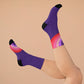 Purple Pink Double Rainbow Socks