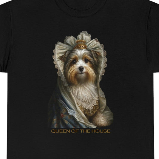 Queen Biewer Terrier Heavy Cotton T-Shirt